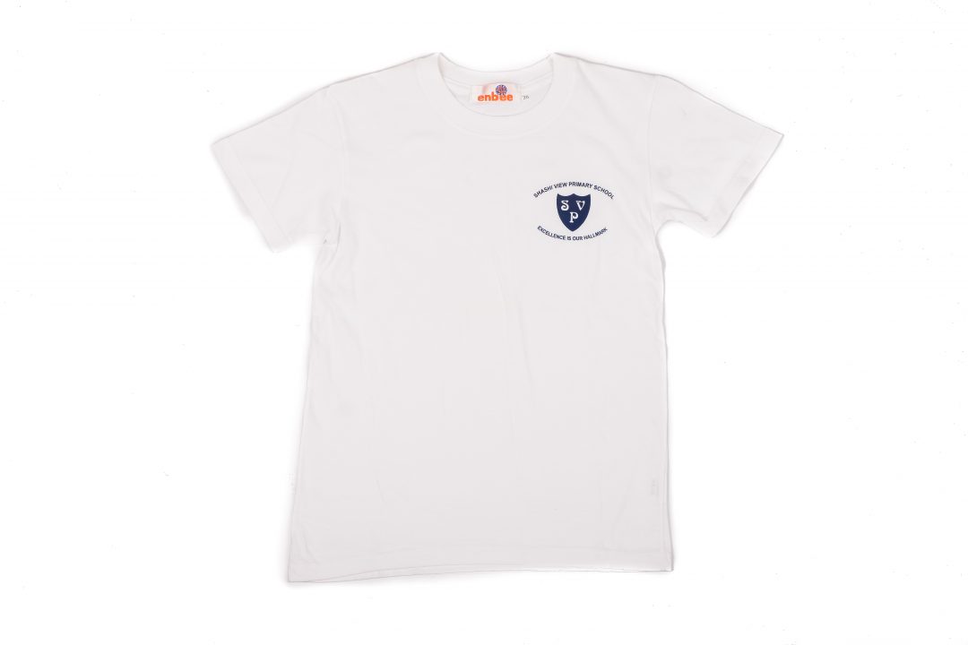 SHASHI VIEW PRIMARY SCHOOL WHITE T-SHIRT | Enbee Stores